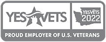 2022 Yes Vets logo that reads, "Proud employer of U.S. veterans"